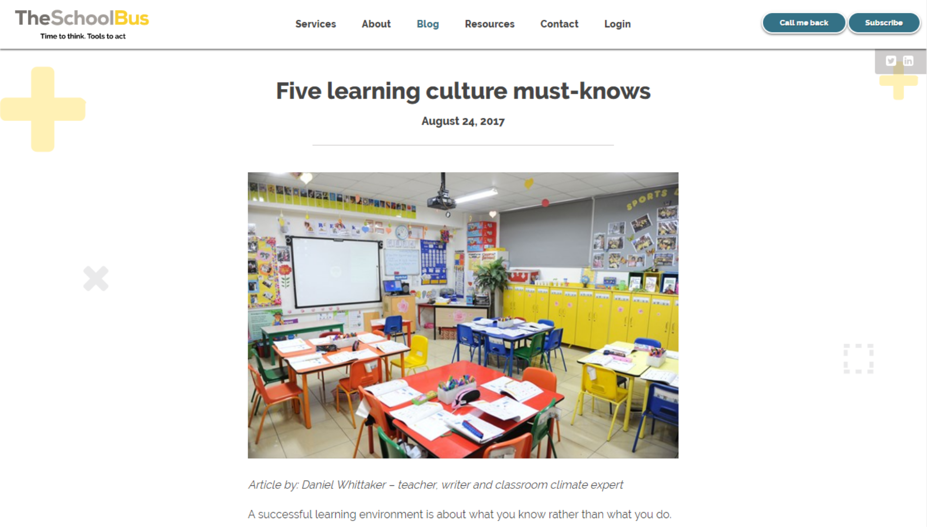 5 learning culture must-knows - The School Bus - Pic